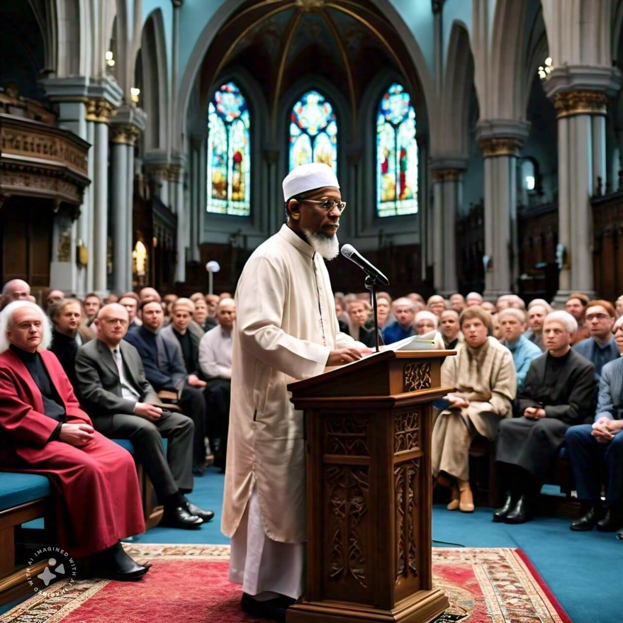 イスラム教とキリスト教の教義の違い zakir naik talks in front of christians in a church