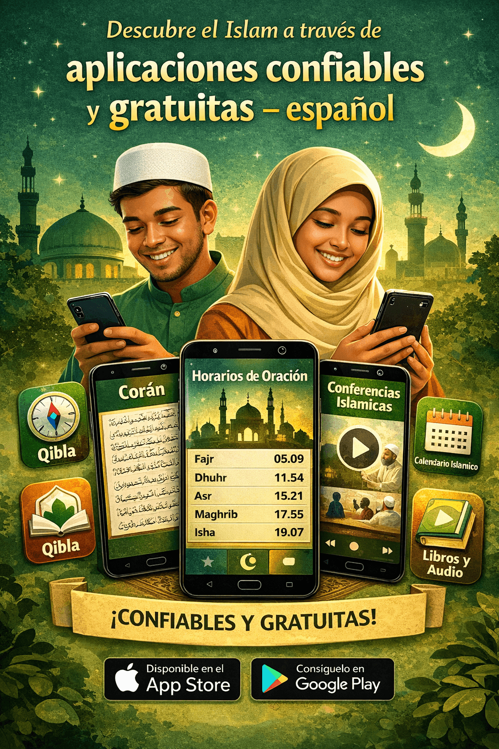 Descubre el Islam a traves de aplicaciones confiables y gratuitas – espanol