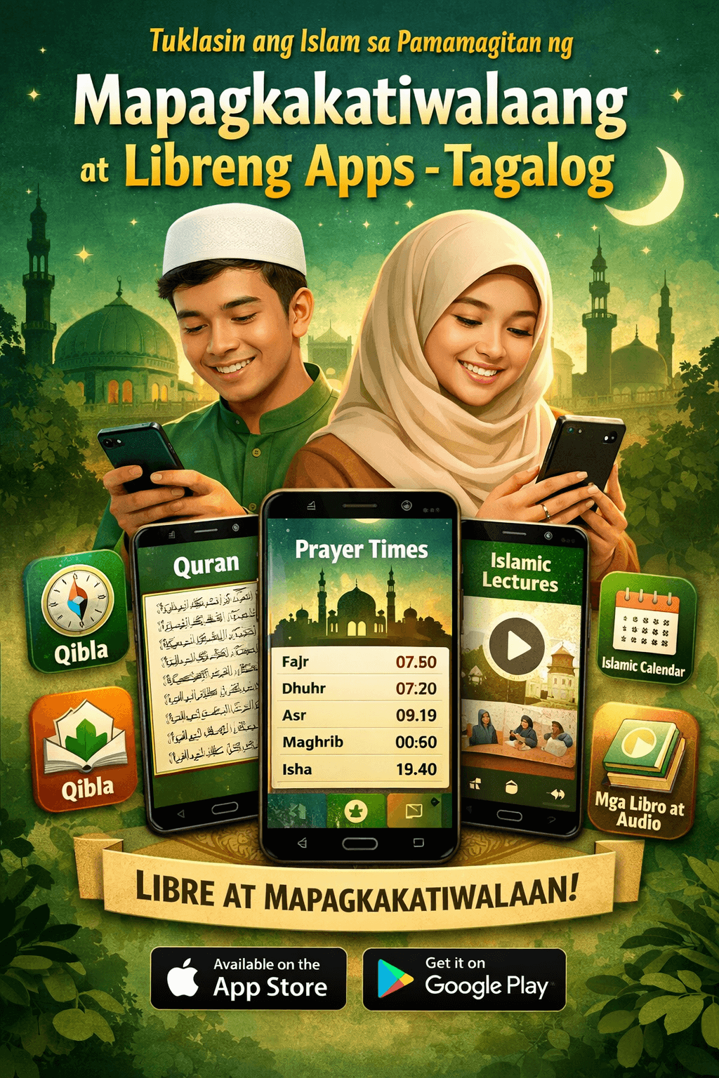 Tuklasin ang Islam sa Pamamagitan ng Mapagkakatiwalaang at Libreng Apps Tagalog