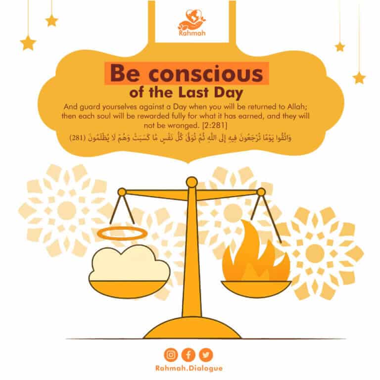 Be conscious of the Last Day