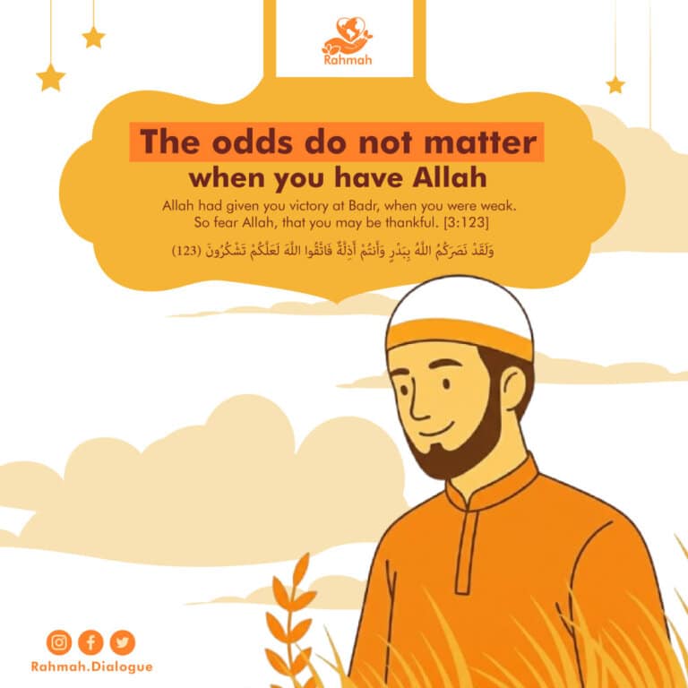 The odds do not matter when you have Allah 4 The odds do not matter when you have Allah