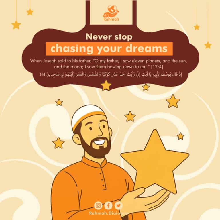 Never stop chasing your dreams