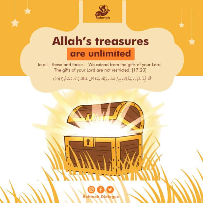 Allah’s treasures are unlimited
