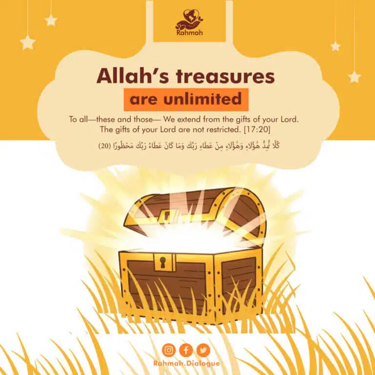 Allah’s treasures are unlimited