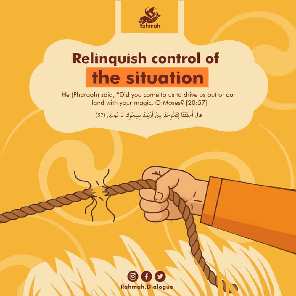 Relinquish control of the situation 1 48