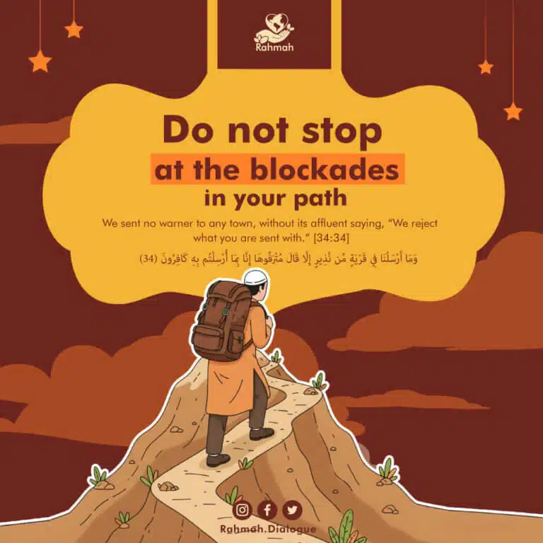 Do not stop at the blockades in your path 2 Do not stop at the blockades in your path