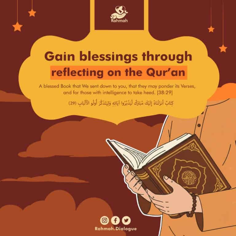Gain blessings through reflecting on the Qur'an 6 Gain blessings through reflecting on the Qur’an