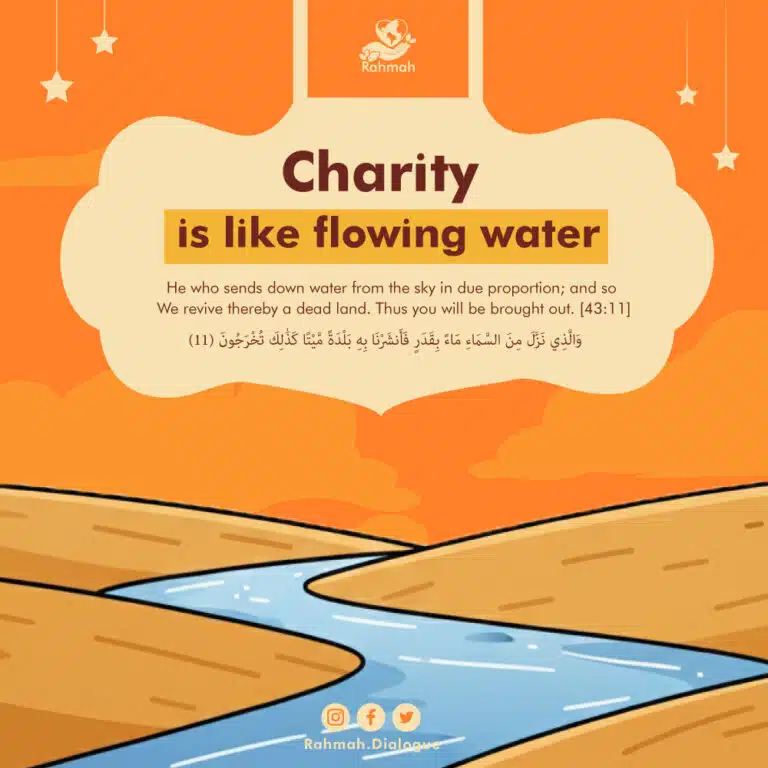 Charity is like flowing water
